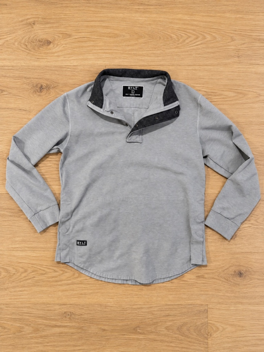 BYLT Basics Elite Fairway Pullover Gray Men's Large
